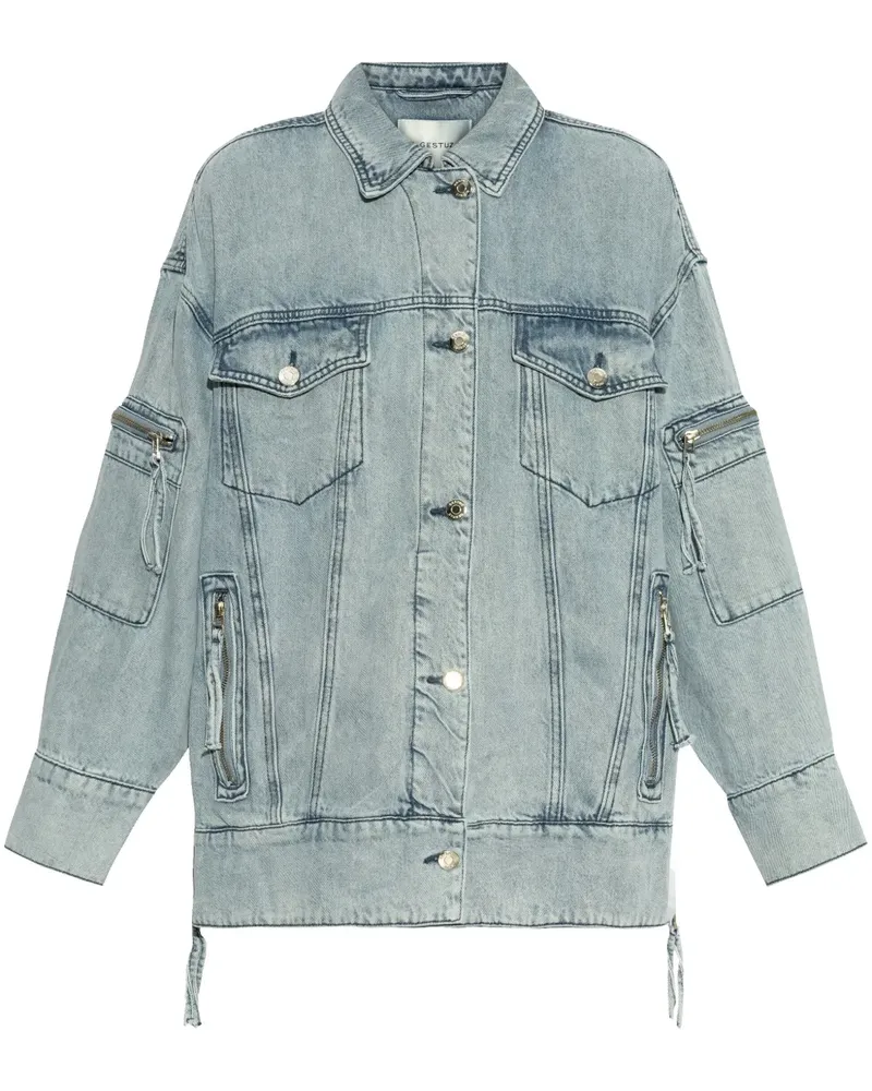 Gestuz Jacke aus Lyocell - Blau Blau