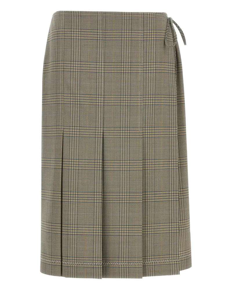 Marni Wickelrock mit Falten - Grau Grau