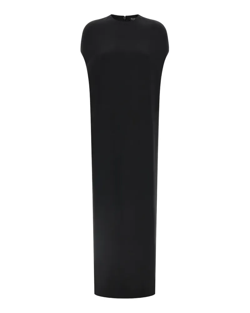 Tom Ford double-georgette panelled silk jumpsuit - Schwarz Schwarz
