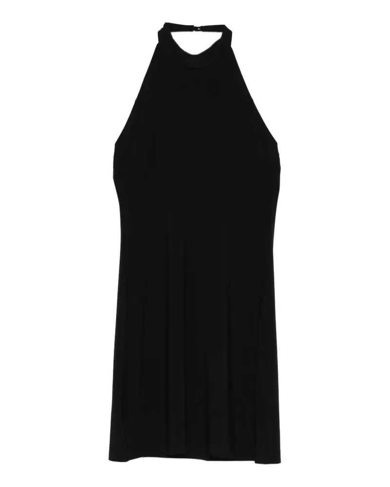 Norma Kamali Minikleid mit Neckholder - Schwarz Schwarz