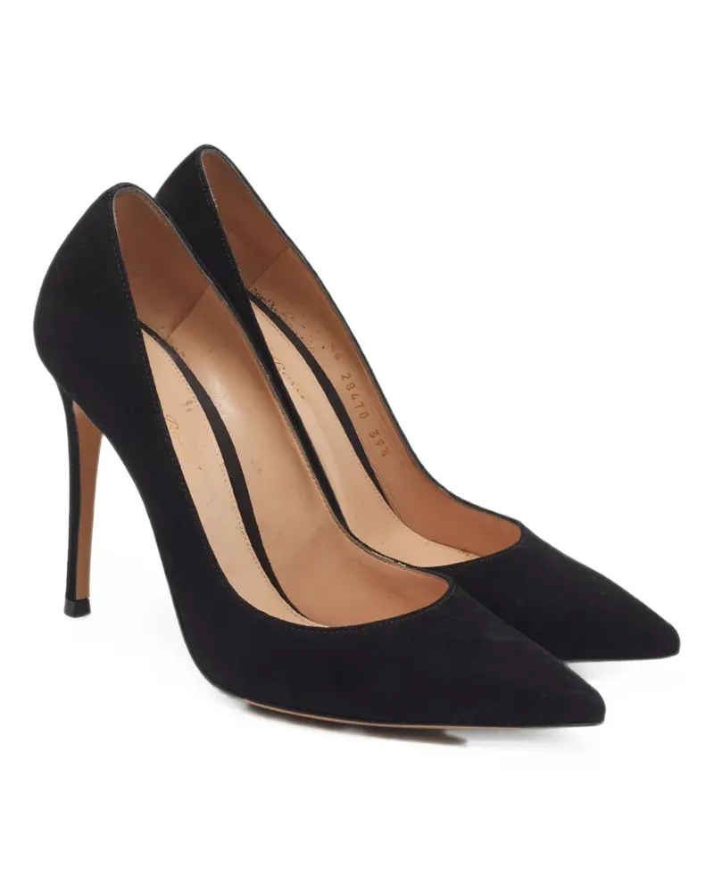 Gianvito Rossi Gianvito suede heeled pumps - Schwarz Schwarz