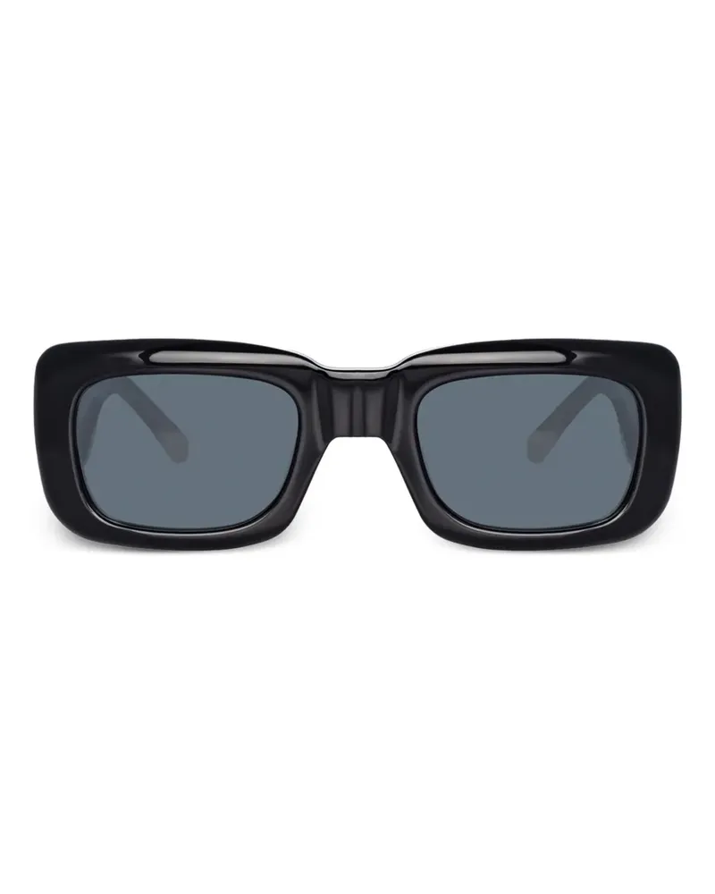 ATTICO Eckige Marfa Sonnenbrille - Schwarz Schwarz