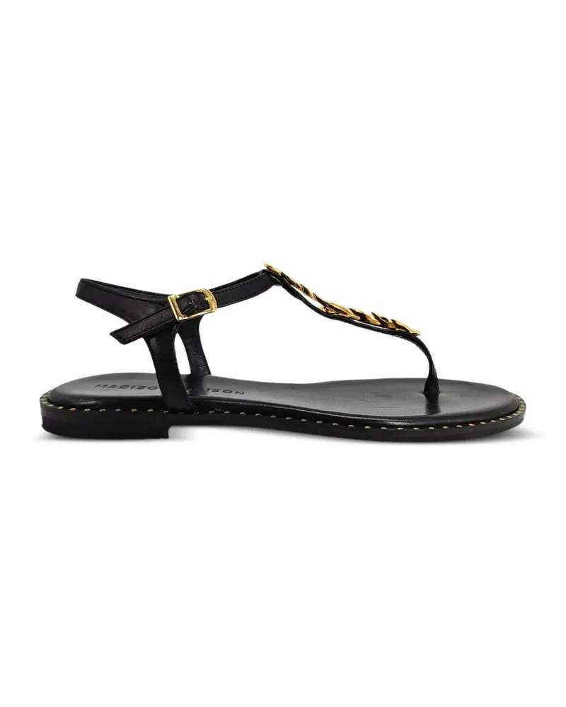 MADISON.MAISON leaf-embellished sandals - Schwarz Schwarz