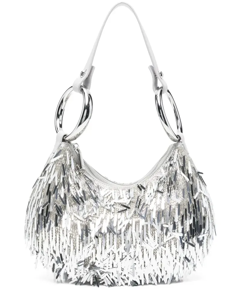 Kate Spade emblellished ring shoulder bag - Silber Silber