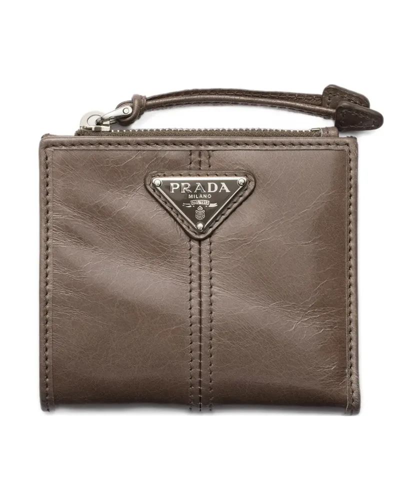 Prada small leather wallet - Braun Braun