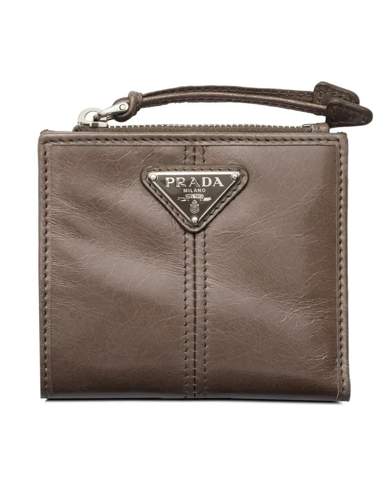 Prada small leather wallet - Braun Braun