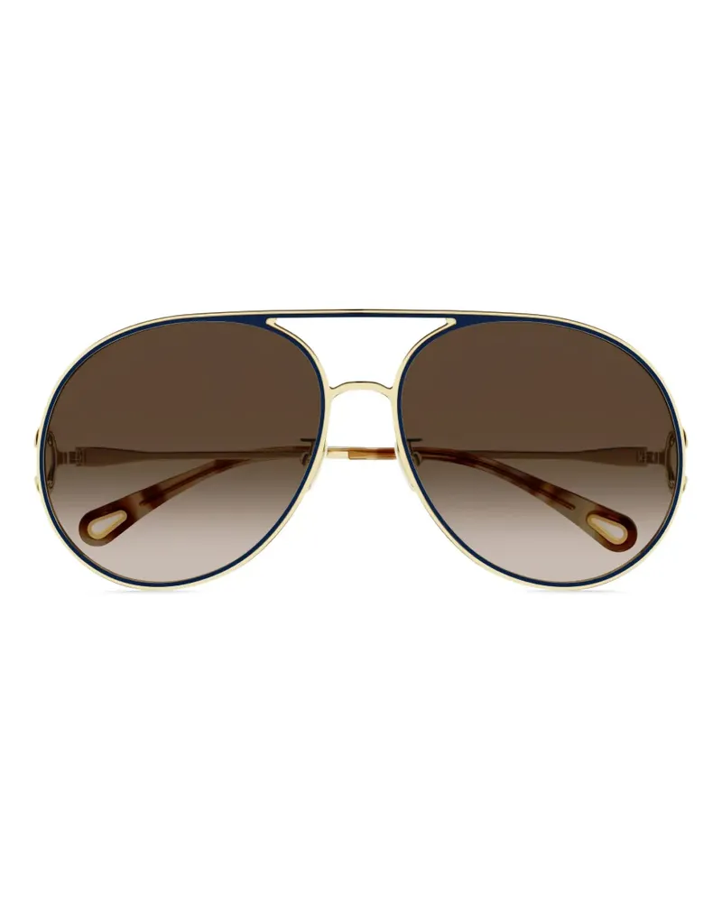 Chloé Getönte Pilotenbrille - Gold Gold