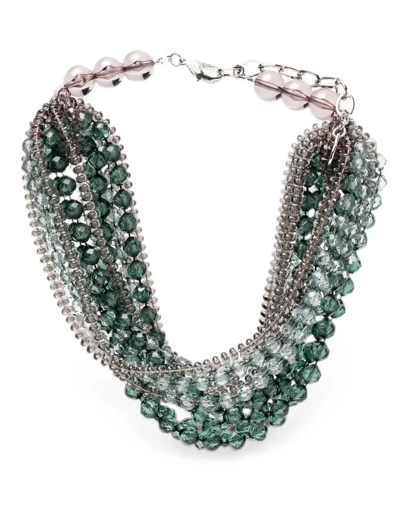 Emporio Armani multi-strand beaded necklace - Grün Grün