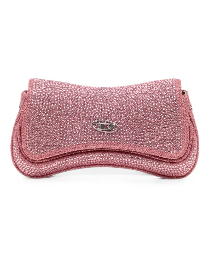 Diesel small Play rhinestone-embellished shoulder bag - Rosa Rosa