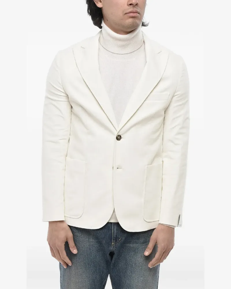 Paolo Pecora Milano single-breasted blazer - Weiß Weiß
