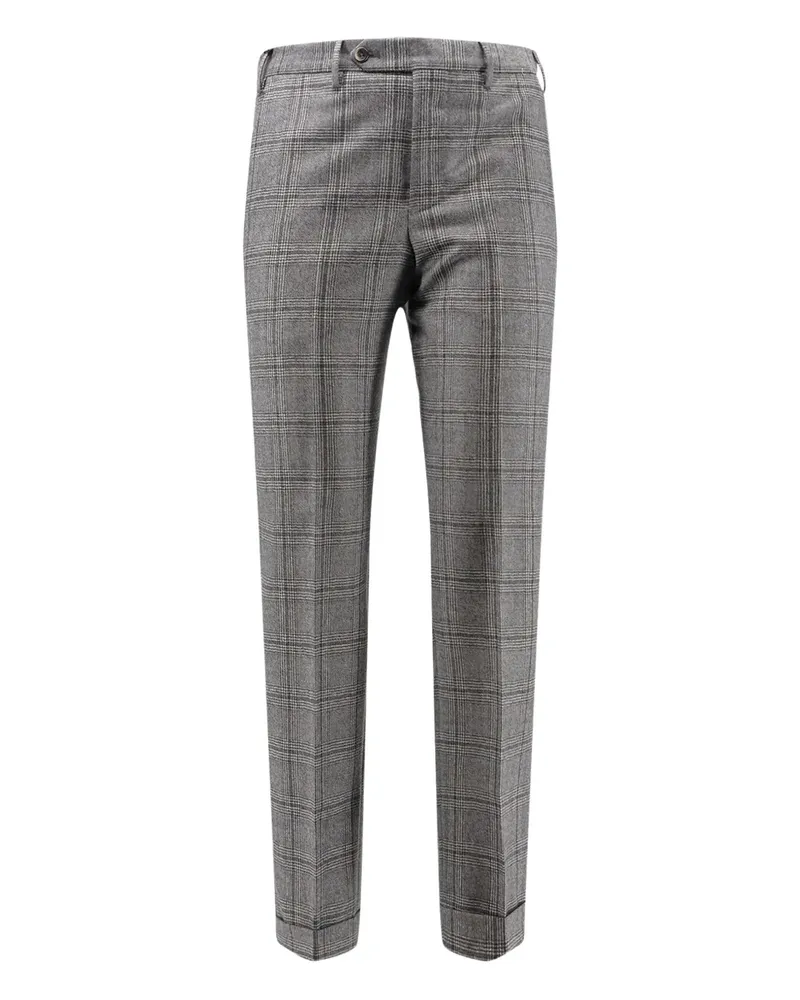 PT TORINO Karierte Hose - Grau Grau