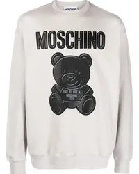 Moschino Sweatshirt aus Bio-Baumwolle Grau