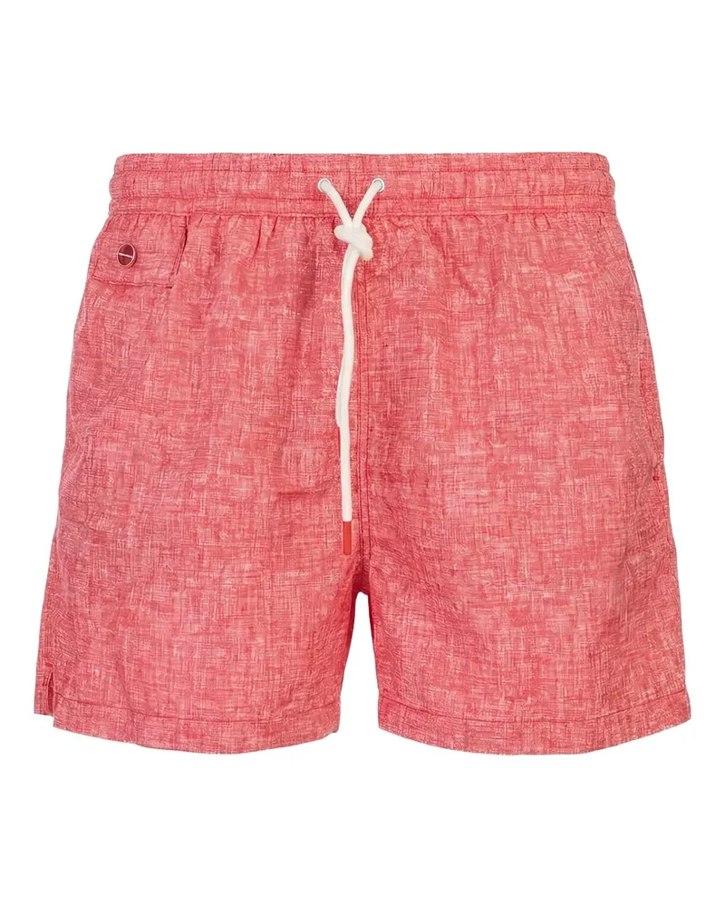 Kiton drawstring swim shorts - Rot Rot