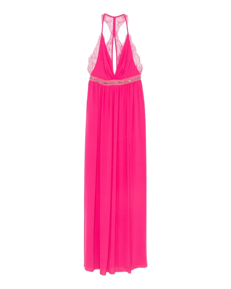 Anna Molinari Minikleid mit Kristallen - Rosa Rosa