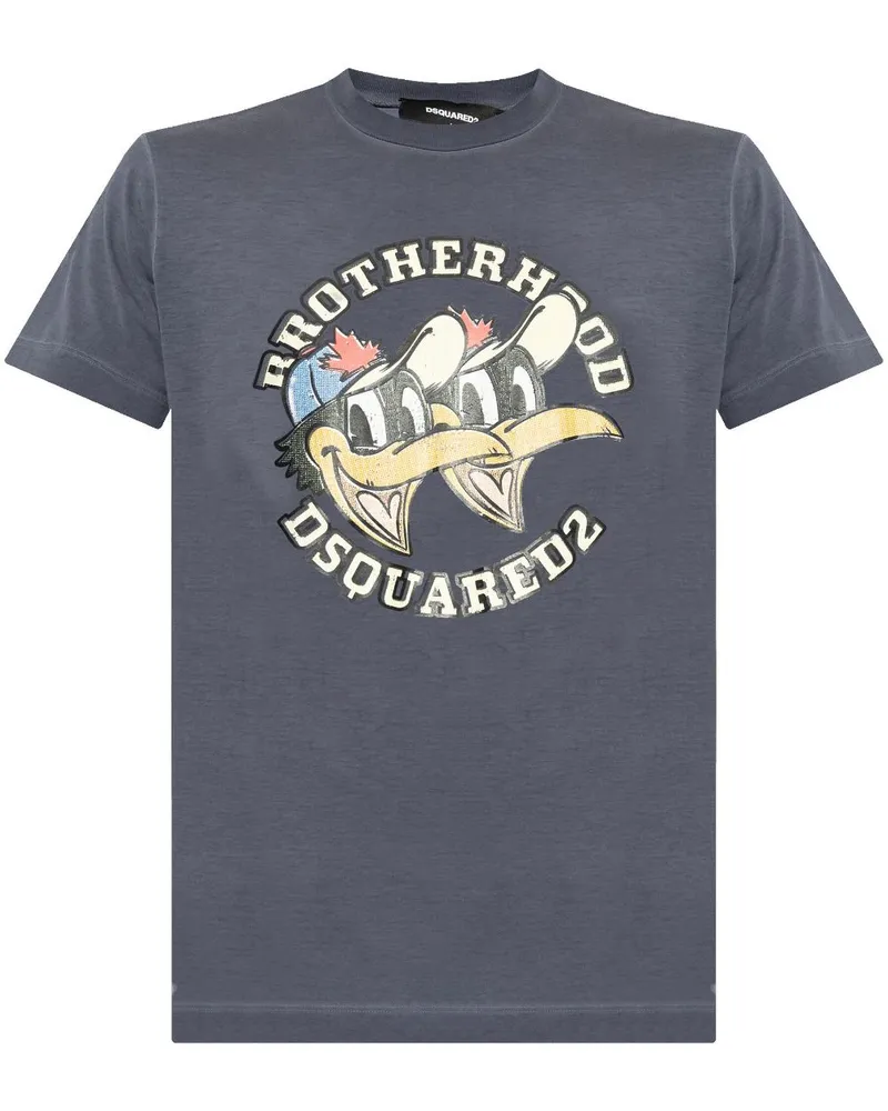 Dsquared2 Brotherhood T-Shirt - Blau Blau