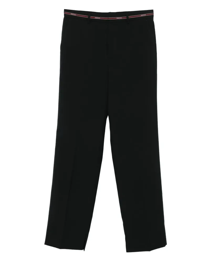 Gucci Hose mit Selvedge-Detail - Schwarz Schwarz