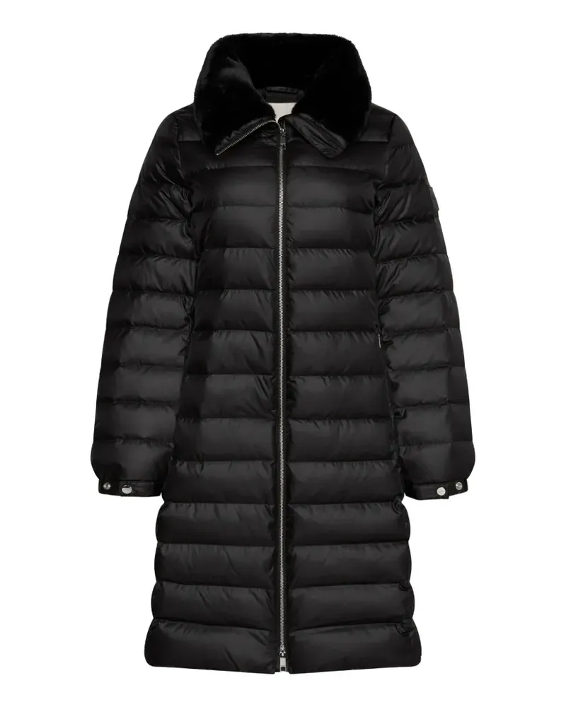 Calvin Klein faux-fur collar padded jackets - Schwarz Schwarz