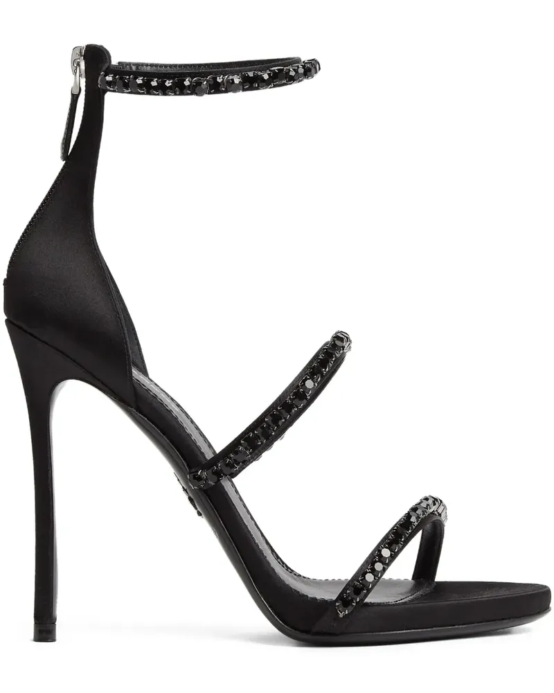 Dsquared2 Straps Strass Sandalen - Schwarz Schwarz