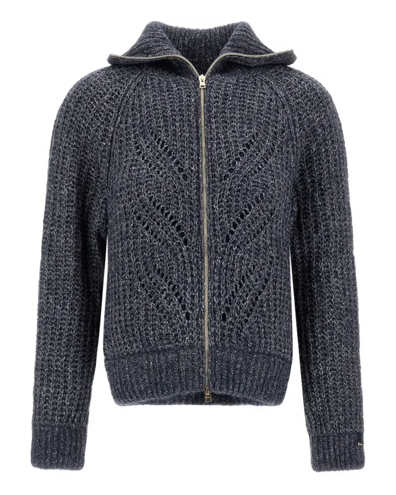 Herno Cardigan mit Reißverschluss - Grau Grau