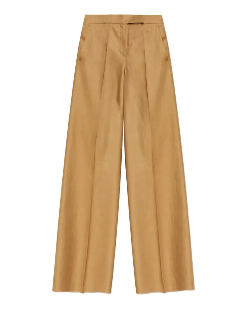 Max Mara Hose mit weitem Bein - Nude Nude
