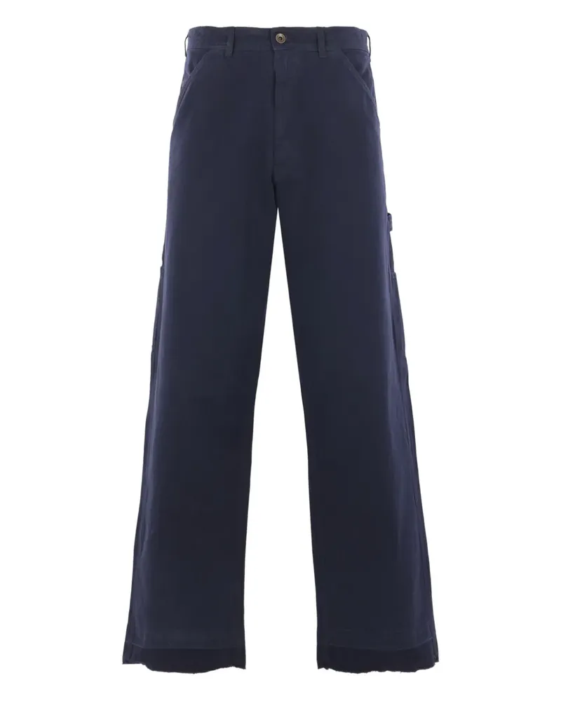 Maison Margiela Jeans mit Fischgrätenmuster - Blau Blau