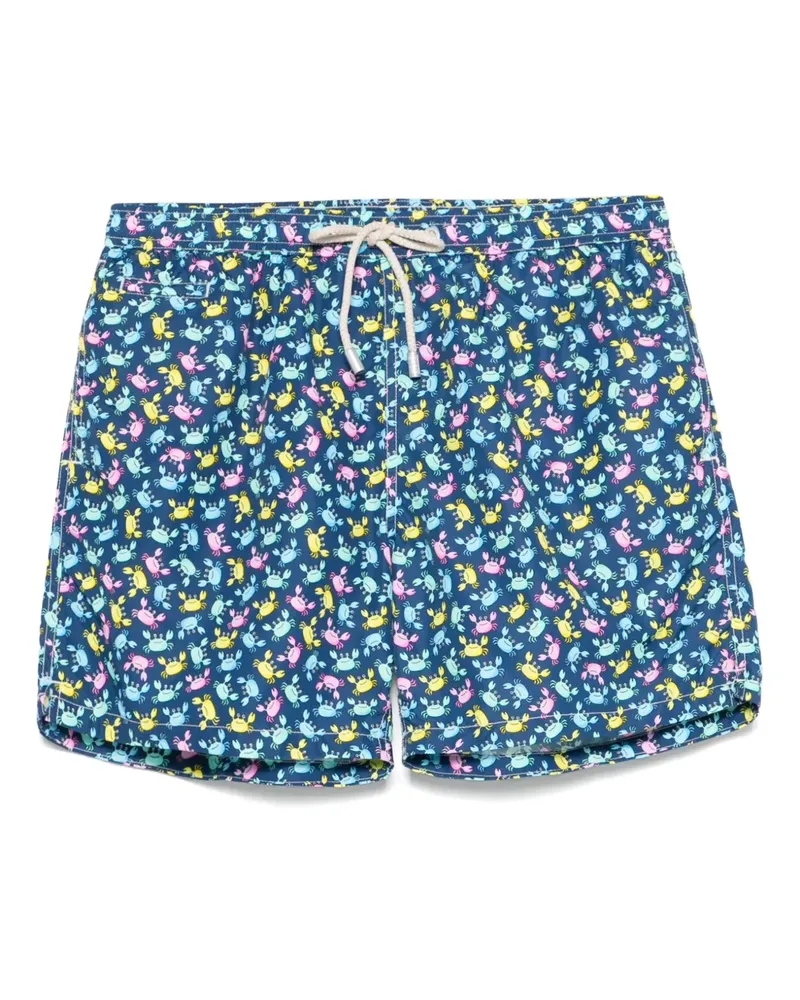 MC2 Saint Barth Crabby Badeshorts mit Print - Blau Blau