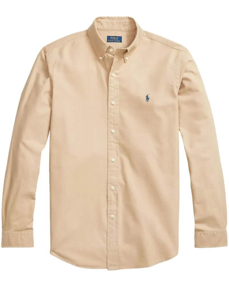 Ralph Lauren Hemd mit Polo Pony - Nude Nude