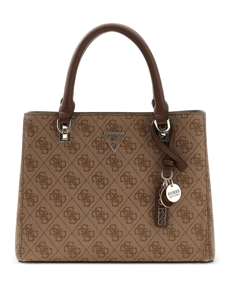 Guess Noelle 4G Tote Bag mit Monogramm - Braun Braun