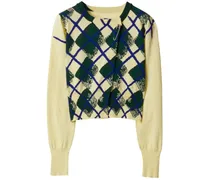 Pullover mit Argyle-Intarsienmuster - Gelb