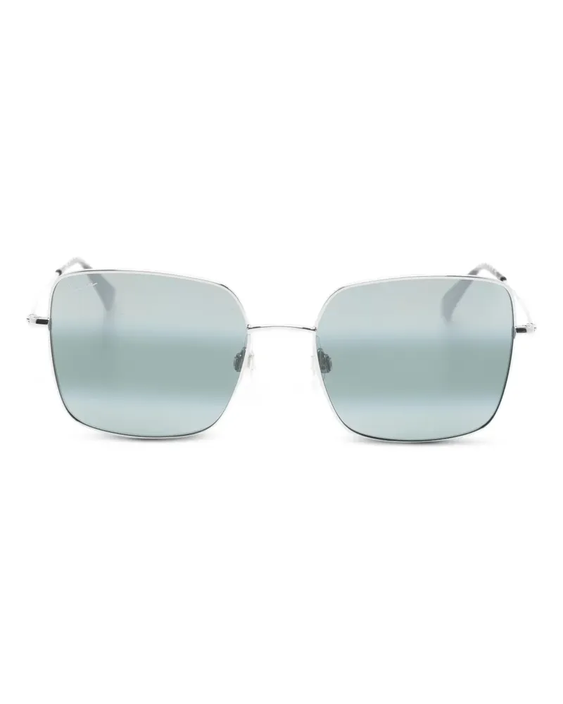Maui Jim Lipine Sonnenbrille mit eckigem Gestell - Silber Silber