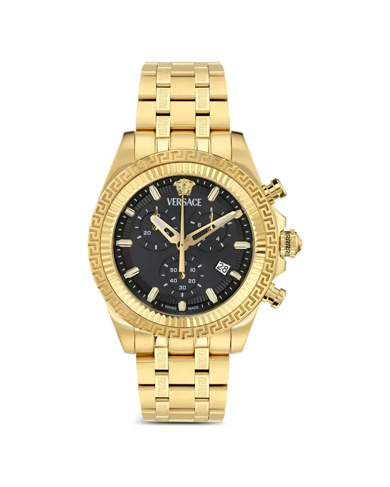 Versace Hellenyium Chrono 43mm - Schwarz Schwarz