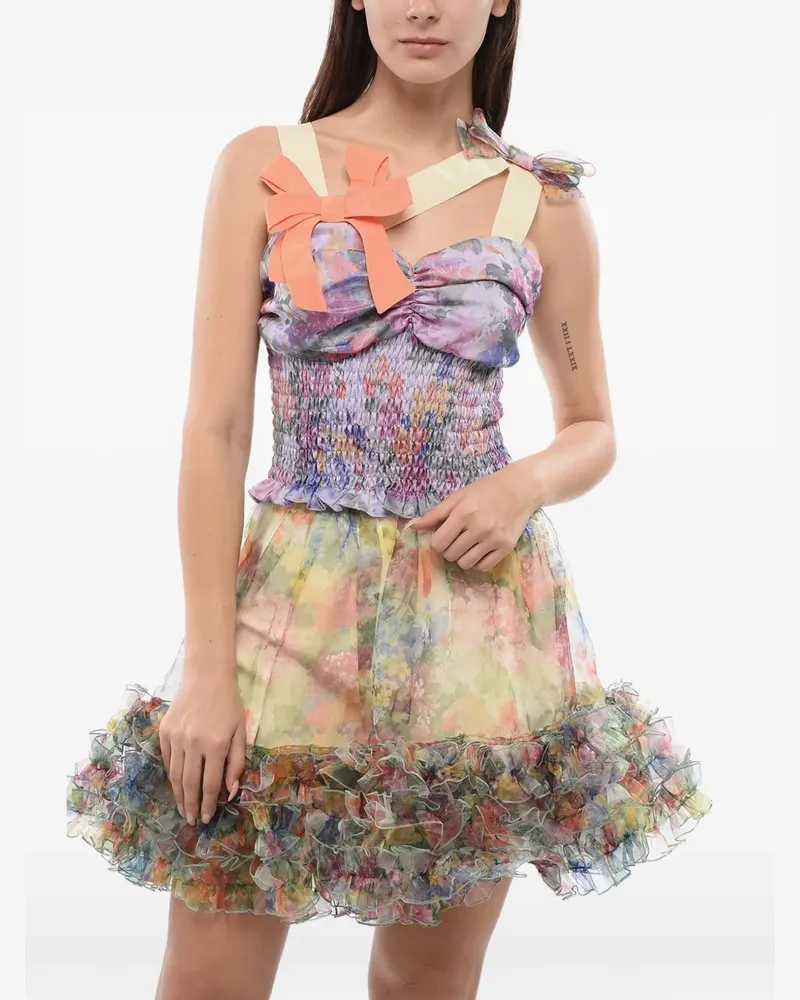 Viktor & Rolf Haute Fantaisie Oberteil mit Blumenprint - Violett Violett