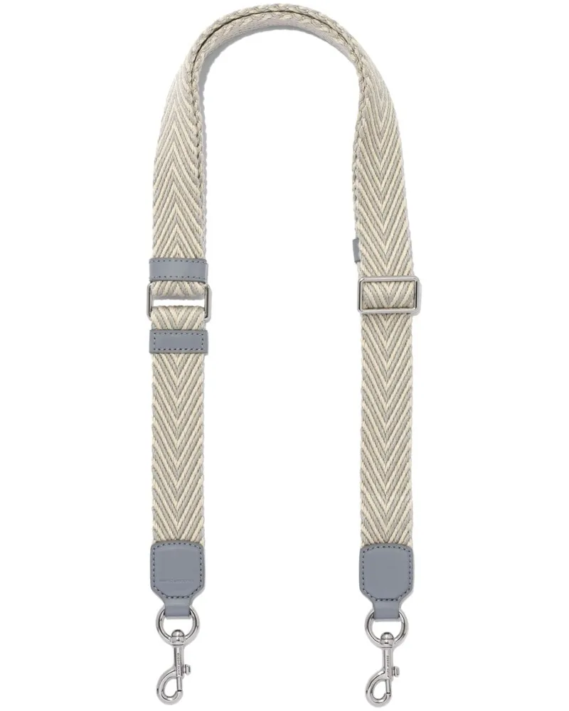 Marc Jacobs The Arrow Webbing Schulterriemen - Weiß Weiß