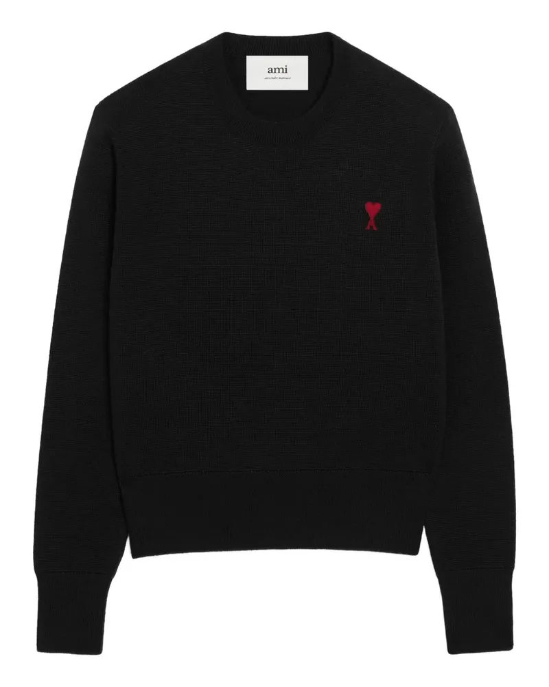 AMI Paris Pullover mit rundem Ausschnitt - Schwarz Schwarz