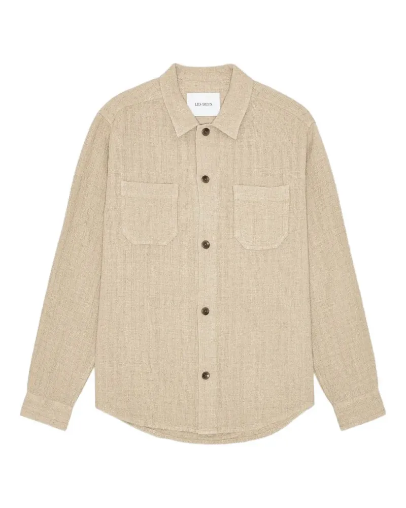 LES DEUX Strukturierte Hamilton Hemdjacke - Nude Nude