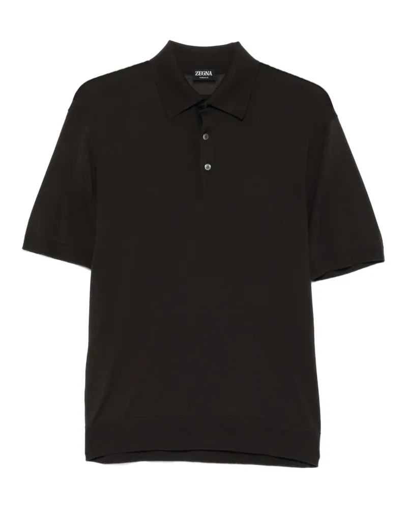 Ermenegildo Zegna short-sleeve polo shirt - Braun Braun