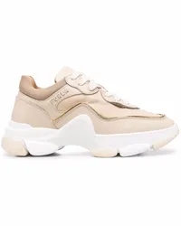 Furla Sneakers mit dicker Sohle Nude