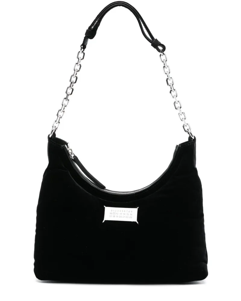 Maison Margiela Kleine Glam Slam Schultertasche - Schwarz Schwarz