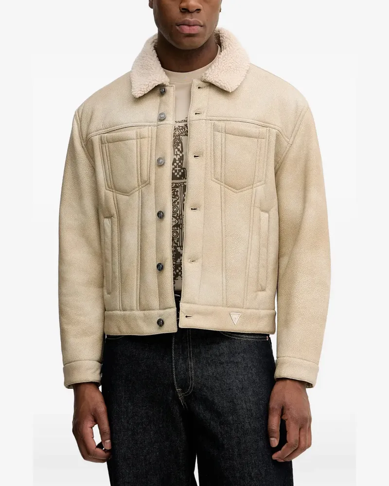 Guess Jacke mit aufgesetzten Taschen - Nude Nude