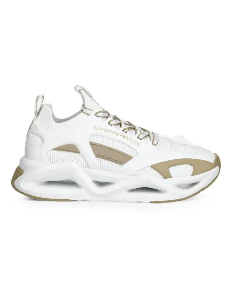 EA7 logo-print sneakers - Weiß Weiß