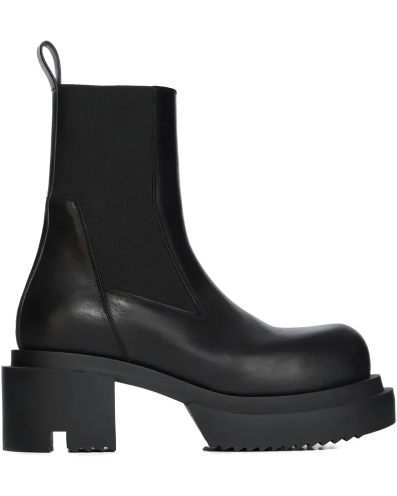 Rick Owens Beatle Bogun Chelsea-Boots mit Plateau 75mm - Schwarz Schwarz