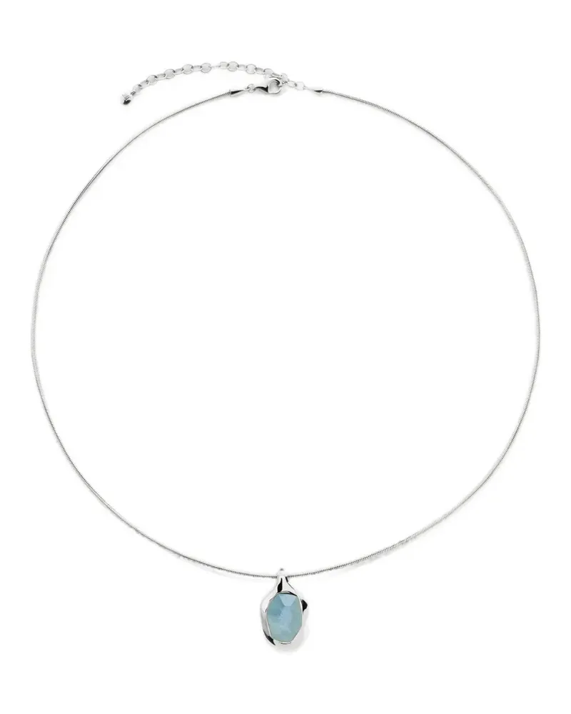 Monica Vinader Odyssey gemstone necklace - Silber Silber