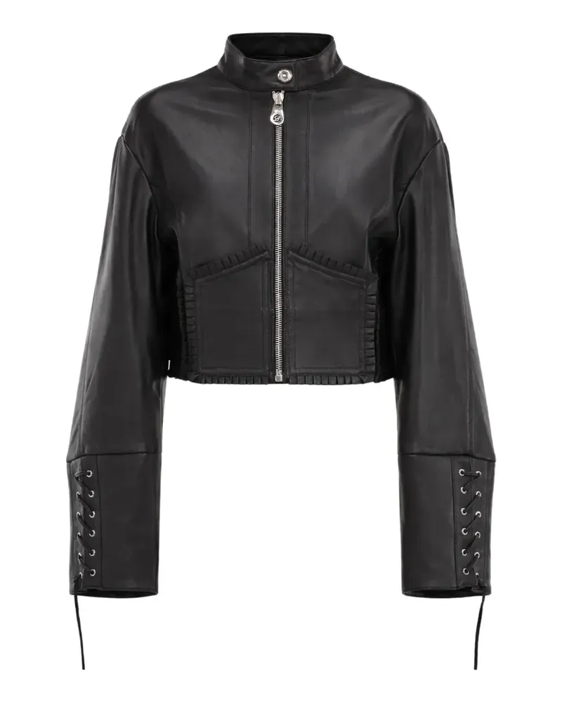 Blumarine black leather jacket - Schwarz Schwarz