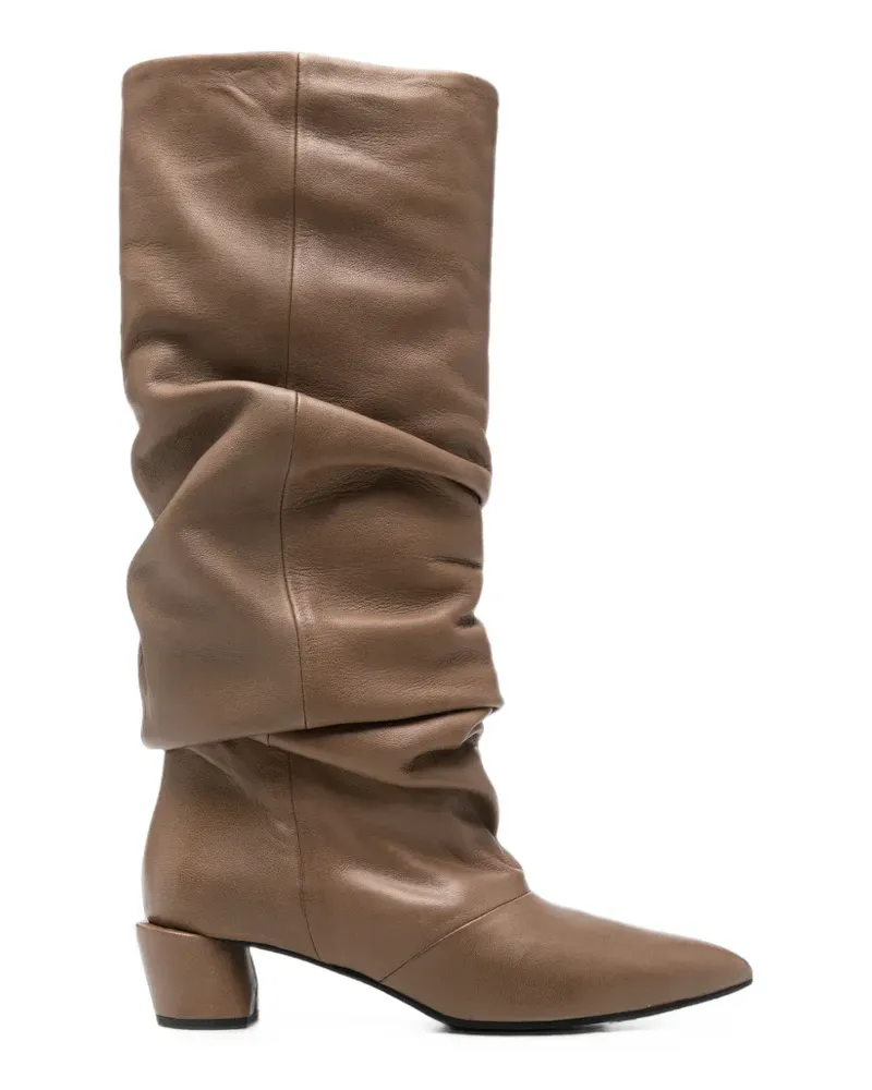 Liska Stiefel mit spitzer Kappe - Braun Braun
