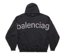 Hoodie mit Logo-Print - Schwarz