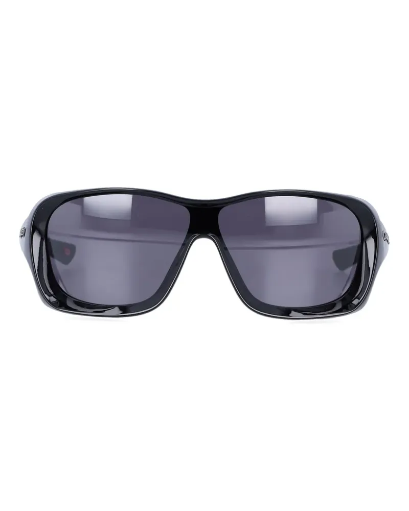 Oakley De La Salle Oversized-Sonnenbrille mit Shield - Schwarz Schwarz