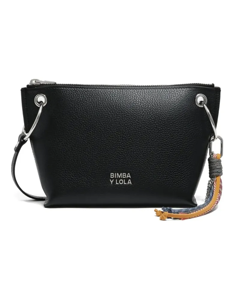 BIMBA Y LOLA medium trapezium cross body bag - Schwarz Schwarz