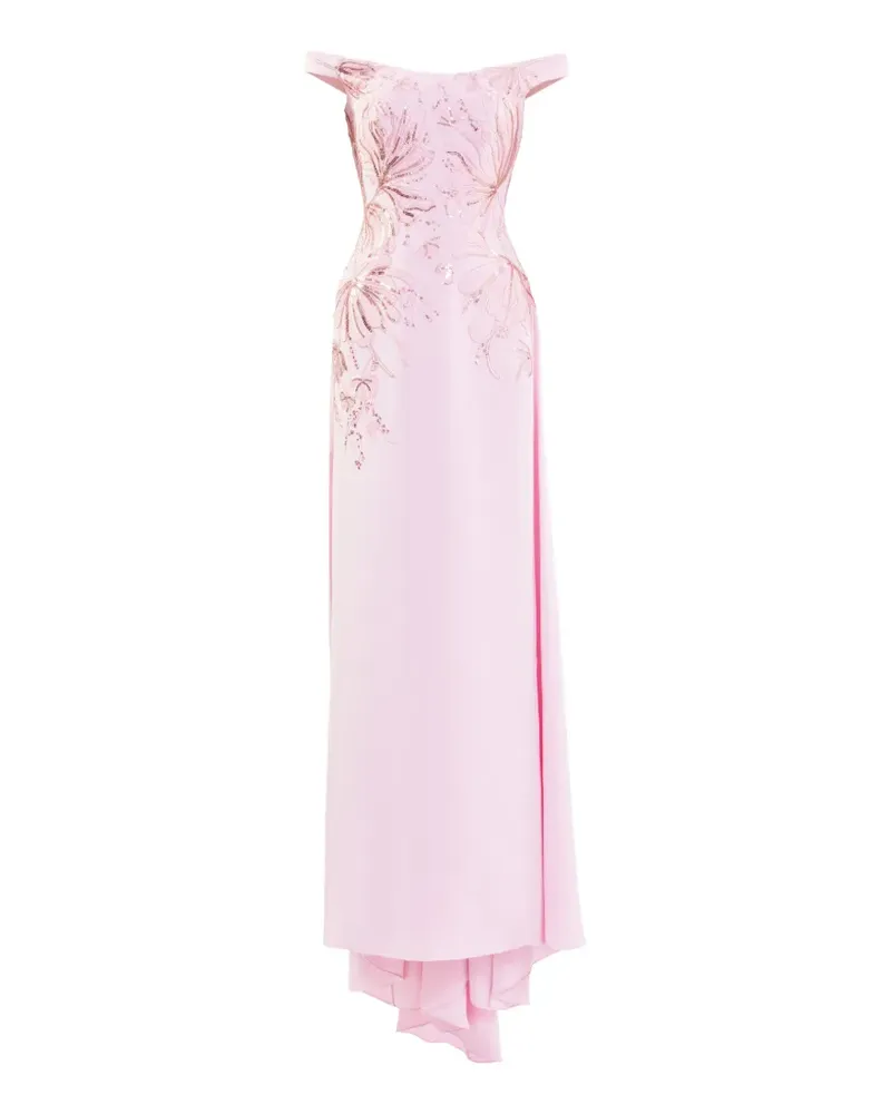 Saiid Kobeisy Schulterfreies Kleid - Rosa Rosa