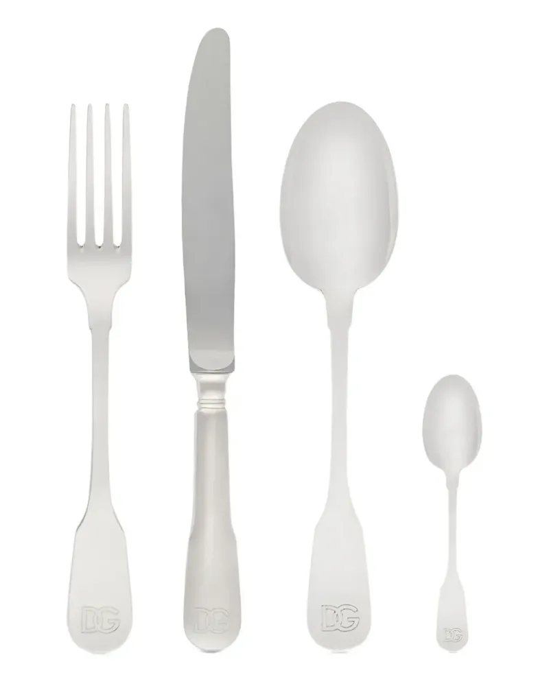 Dolce & Gabbana 4-teiliges Besteckset - Silber Silber
