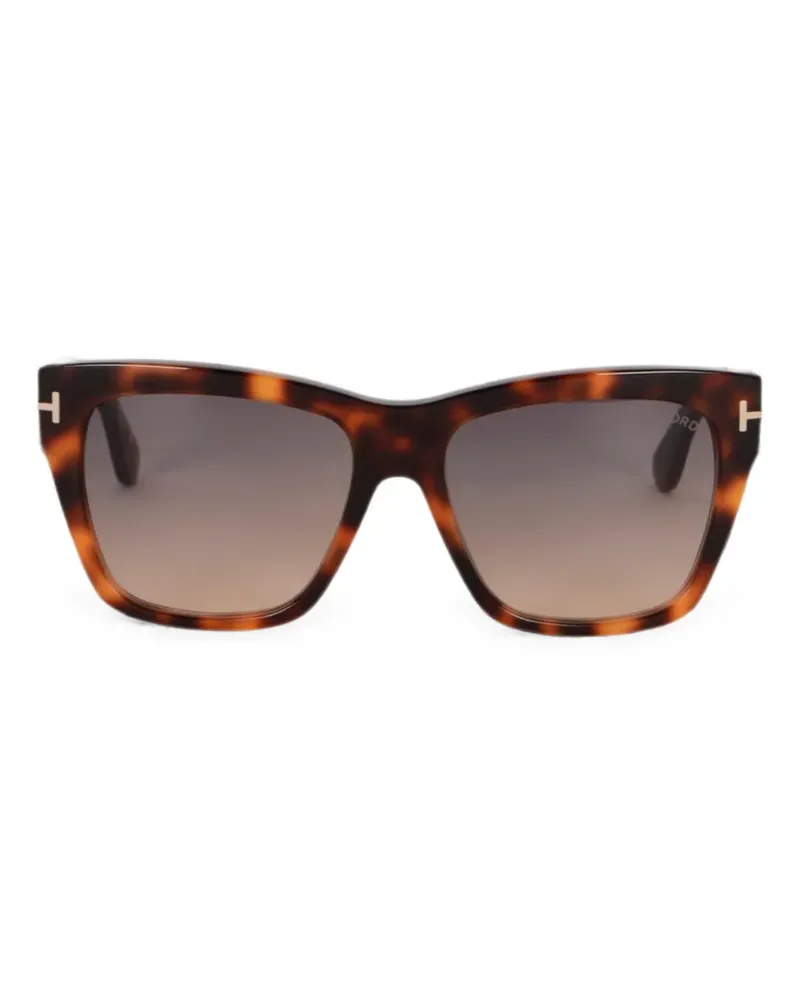 Tom Ford tortoiseshell-effect square-frame sunglasses - Braun Braun